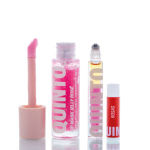 Trío de hidratación para labios FLORAL: LIP MASK + PÓCIMA DE LABIOS+ LABIAL ROSAS